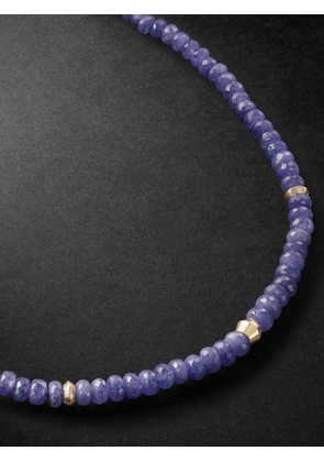 Jenny Dee Jewelry - 18-Karat Gold Tanzanite Beaded Necklace - Men - Purple
