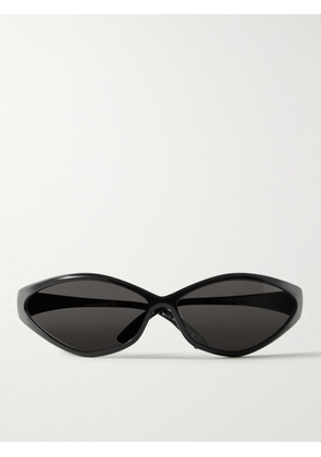 Balenciaga - Oval-Frame Acetate Sunglasses - Men - Black