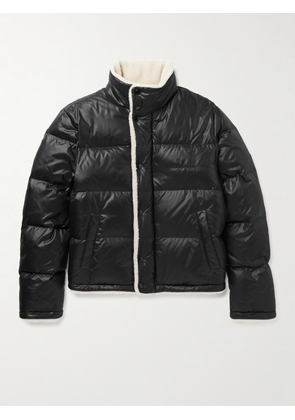 SAINT LAURENT - Faux Shearling-Lined Quilted Shell Down Jacket - Men - Black - IT 46