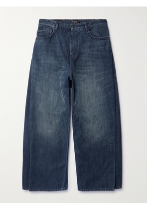 Balenciaga - Layered Wide-Leg Jeans - Men - Blue - S