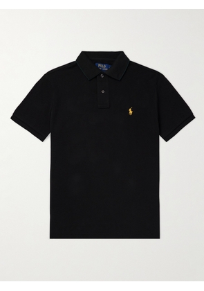 Polo Ralph Lauren - Logo-Embroidered Cotton-Piqué Polo Shirt - Men - Black - XS