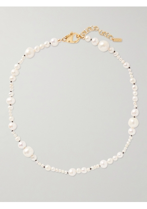 éliou - Micah Gold-Plated Pearl Necklace - Men - White