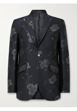 Favourbrook - Newport Silk and Wool-Blend Jacquard Tuxedo Jacket - Men - Blue - UK/US 36