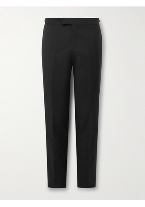 Paul Smith - Slim-Fit Satin-Trimmed Wool and Mohair-Blend Tuxedo Trousers - Men - Black - UK/US 30