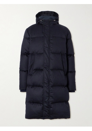 Thom Sweeney - Quilted Cashmere Down Hooded Parka - Men - Blue - S