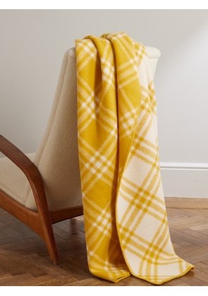 Burberry - Checked Wool Blanket - Men - Yellow