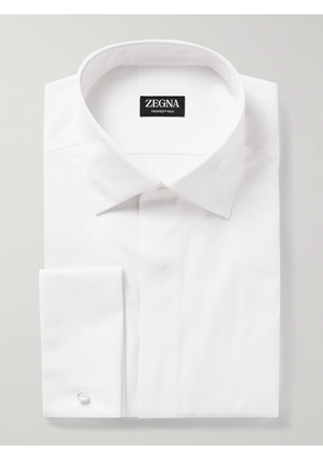 Zegna - Trofeo™ Cotton and Silk-Blend Poplin Shirt - Men - White - EU 37