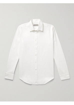 Canali - Brushed-Cotton Shirt - Men - White - S