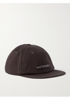 And Wander - Logo-Embroidered Cotton-Twill Baseball Cap - Men - Brown