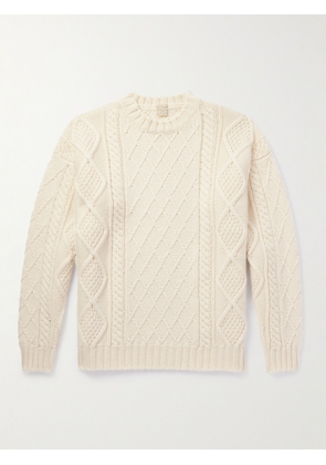 Massimo Alba - James Cable-Knit Wool Sweater - Men - Neutrals - S