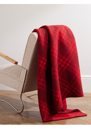 Burberry - Checked Wool Blanket - Men - Red