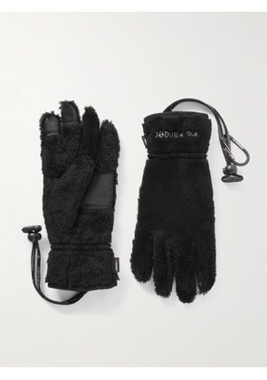 And Wander - Logo-Embroidered Polartec® Fleece and Shell Gloves - Men - Black - XS