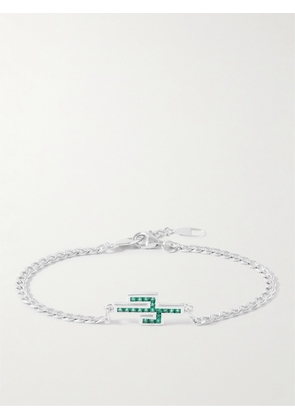 Miansai - Everett Williams Silver and Quartz Chain Bracelet - Men - Green - M
