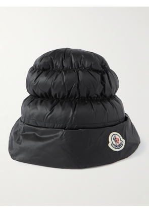 Moncler Genius - Pharrell Williams Logo-Appliquéd Quilted Shell Down Bucket Hat - Men - Black - S