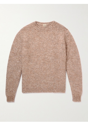 Massimo Alba - Ethan Knitted Melangé Wool, Mohair and Silk-Blend Sweater - Men - Neutrals - S