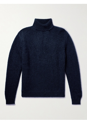 Massimo Alba - Baird Mohair and Silk-Blend Rollneck Sweater - Men - Blue - S