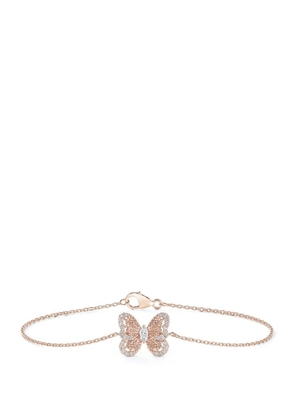 De Beers Jewellers Rose Gold And Diamond Portraits Of Nature Butterfly Bracelet