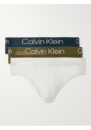 Calvin Klein Underwear - Three-Pack Stretch Cotton-Blend Briefs - Men - Multi - S