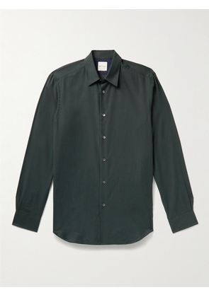 Paul Smith - Brushed Cotton-Twill Shirt - Men - Green - S