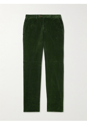 Rubinacci - Straight-Leg Cotton-Corduroy Suit Trousers - Men - Green - IT 48
