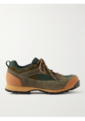 Diemme - Throwing Fits Grappa Suede and Rubber-Trimmed Mesh Boots - Men - Green - EU 41