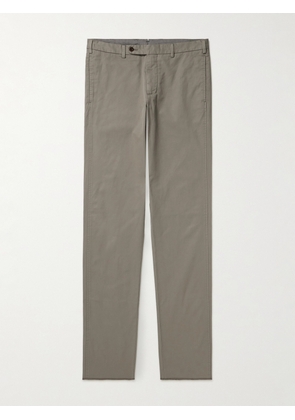 Sid Mashburn - Straight-Leg Garment-Dyed Cotton-Twill Trousers - Men - Brown - UK/US 30