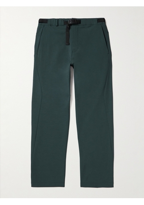 Snow Peak - Active Comfort Tapered Belted Shell Trousers - Men - Green - S