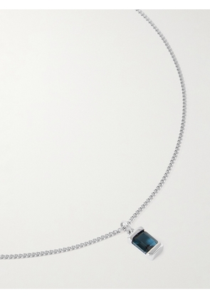 Miansai - Valor Sterling Silver Topaz Pendant Necklace - Men - Blue