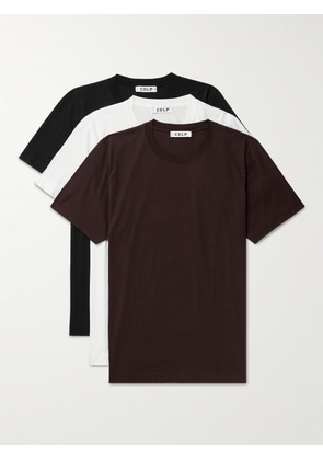 CDLP - Three-Pack Lyocell and Pima Cotton-Blend Jersey T-Shirts - Men - Multi - S