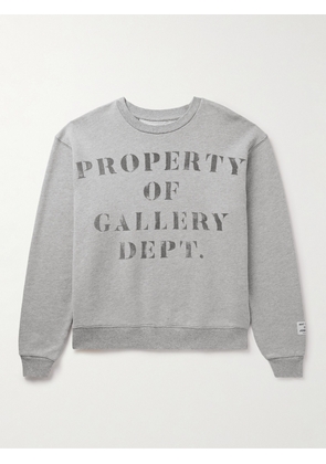 Gallery Dept. - Printed Cotton-Jersey Sweatshirt - Men - Gray - XS