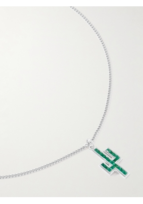 Miansai - Everett Williams Silver and Onyx Pendant Necklace - Men - Green