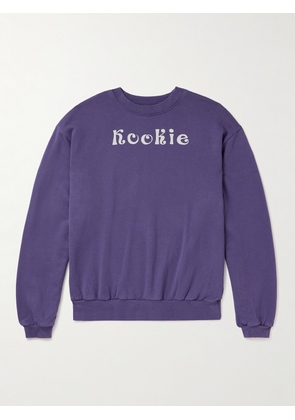 KAPITAL - Kookie Printed Cotton-Jersey Sweatshirt - Men - Purple - 1