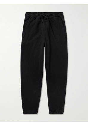 CDLP - Logo-Embroidered Tapered Cotton-Jersey Sweatpants - Men - Black - S