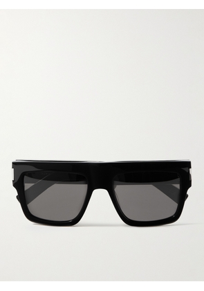 SAINT LAURENT - Square-Frame Recycled-Acetate Sunglasses - Men - Black