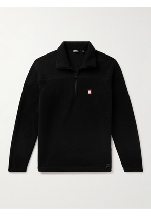 66 North - Esja Logo-Appliquéd Fleece Half-Zip Sweatshirt - Men - Black - S