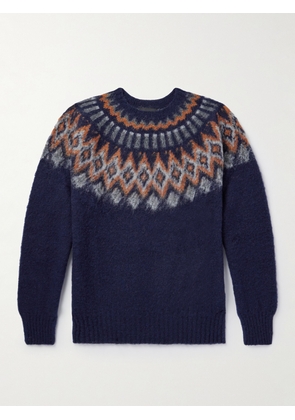 Howlin' - Fair Isle Wool Sweater - Men - Blue - S