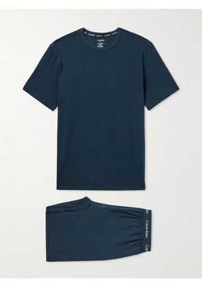 Calvin Klein Underwear - Stretch-Cotton Jersey Pyjama Set - Men - Blue - S