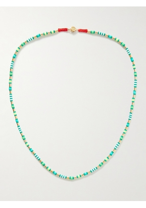 Roxanne Assoulin - Enamel and Gold-Tone Beaded Necklace - Men - Green