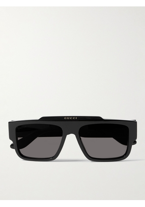 Gucci - Square-Frame Recycled-Acetate Sunglasses - Men - Black