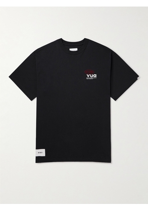 WTAPS - Logo-Embroidered Cotton-Jersey T-Shirt - Men - Black - S