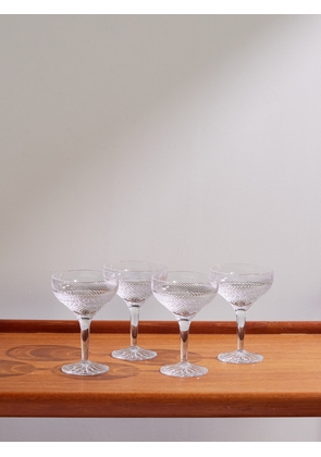 Soho Home - Huxley Set of Four Champagne Coupe Glasses - Men - Neutrals