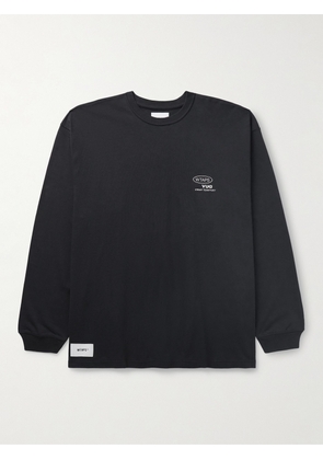 WTAPS - Logo-Embroidered Cotton-Jersey T-Shirt - Men - Black - S