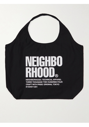 Neighborhood - ID Large Printed Cotton-Twill Tote Bag - Men - Black