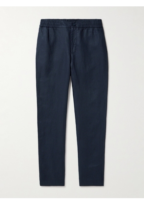 Orlebar Brown - Cornell Slim-Fit Straight-Leg Washed Linen Trousers - Men - Blue - UK/US 28