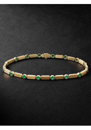 Ileana Makri - Stepping Stones Gold Emerald Bracelet - Men - Gold - 18