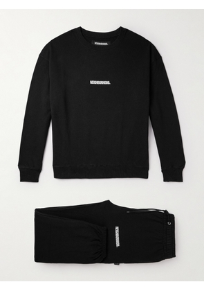 Neighborhood - Home Logo-Print Cotton-Jersey Sweatshirt and Sweatpants Set - Men - Black - M