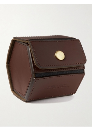 Bennett Winch - Logo-Embossed Leather Watch Roll - Men - Brown