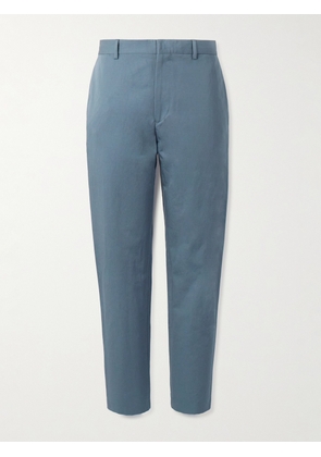 Paul Smith - Straight-Leg Cotton and Linen-Blend Trousers - Men - Blue - 32