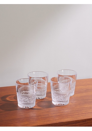 Soho Home - Huxley Set of Four Lowball Crystal Glasses - Men - Neutrals