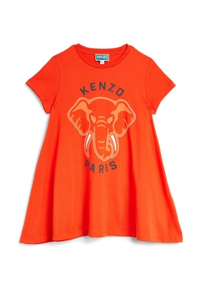 Kenzo Kids Elephant Print T-Shirt Dress (2-14 Years)